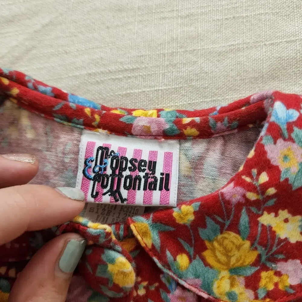 Vintage Bright Floral Bodysuit 12 months